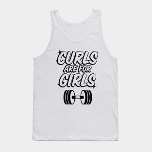 Curls are for Girls - Dark Tank Top
